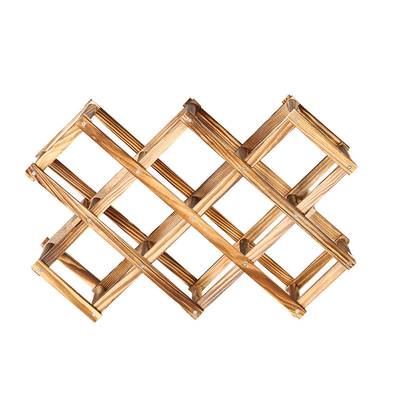 Wooden Wine Rack Folding Wooden Wine Rack Ornaments Wholesale vendor