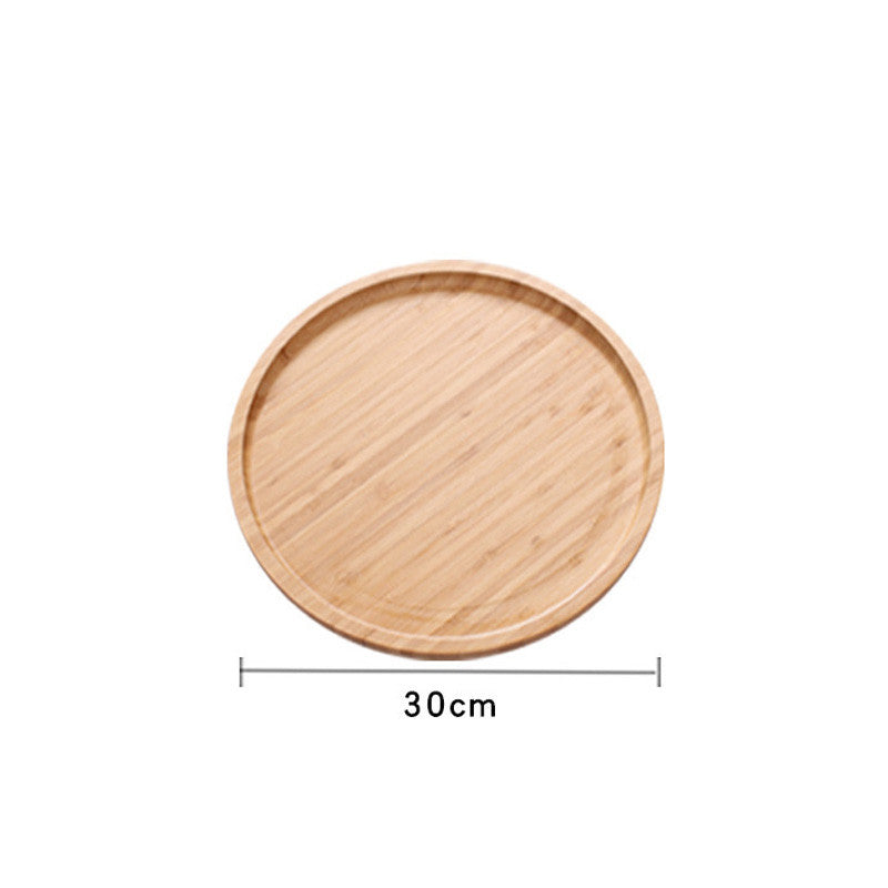 Wooden Pastry Bread Plate Breakfast Fruit Wooden Plate Wholesale vendor