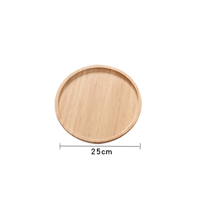 Wooden Pastry Bread Plate Breakfast Fruit Wooden Plate Wholesale vendor