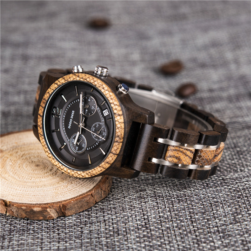Wooden electronic watch Resin Wood Living