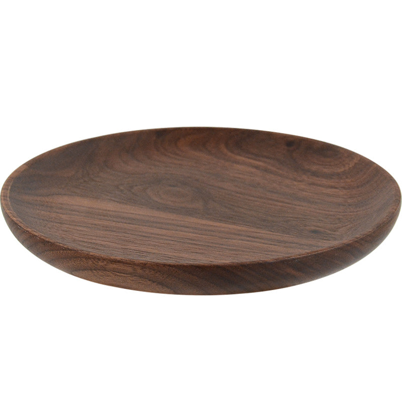 Japanese Wooden Fruit Bowl Round Wooden Plate Idea Wholesale vendor