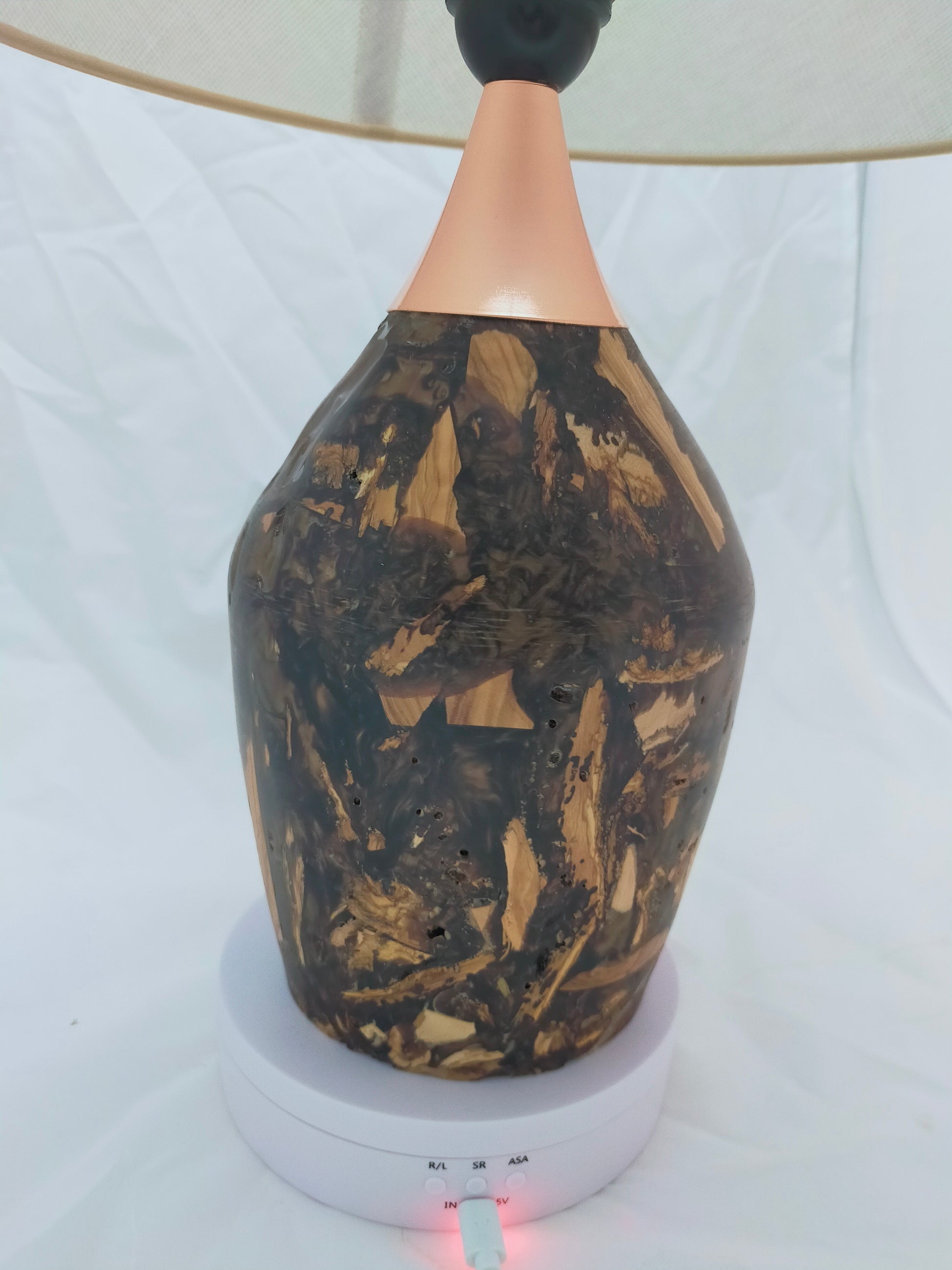 Handmade Lampshade Resin Wood Living