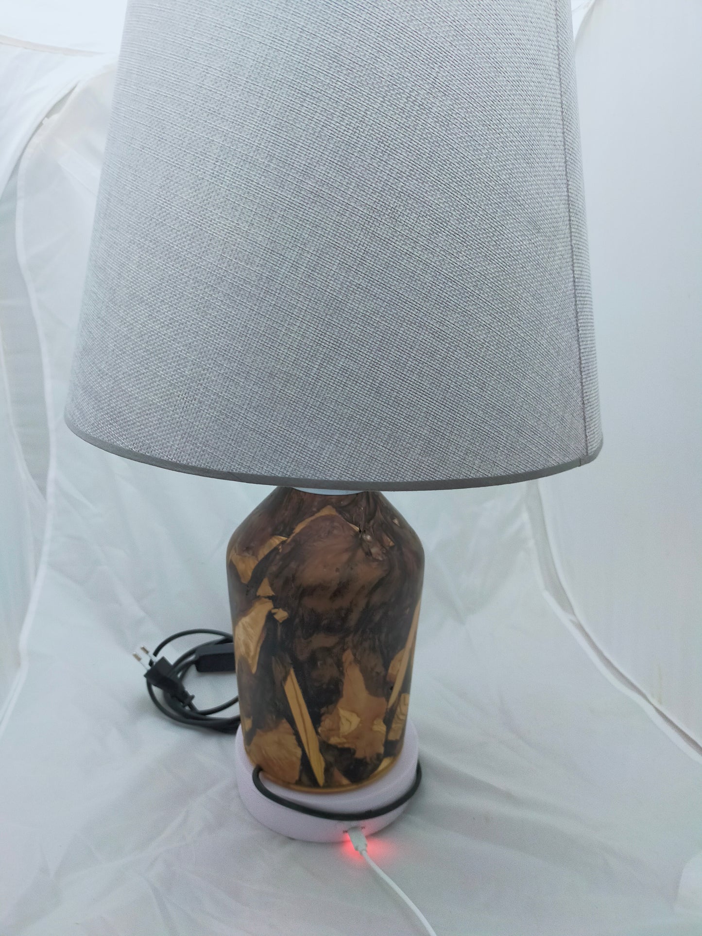 Handmade Lampshade Resin Wood Living