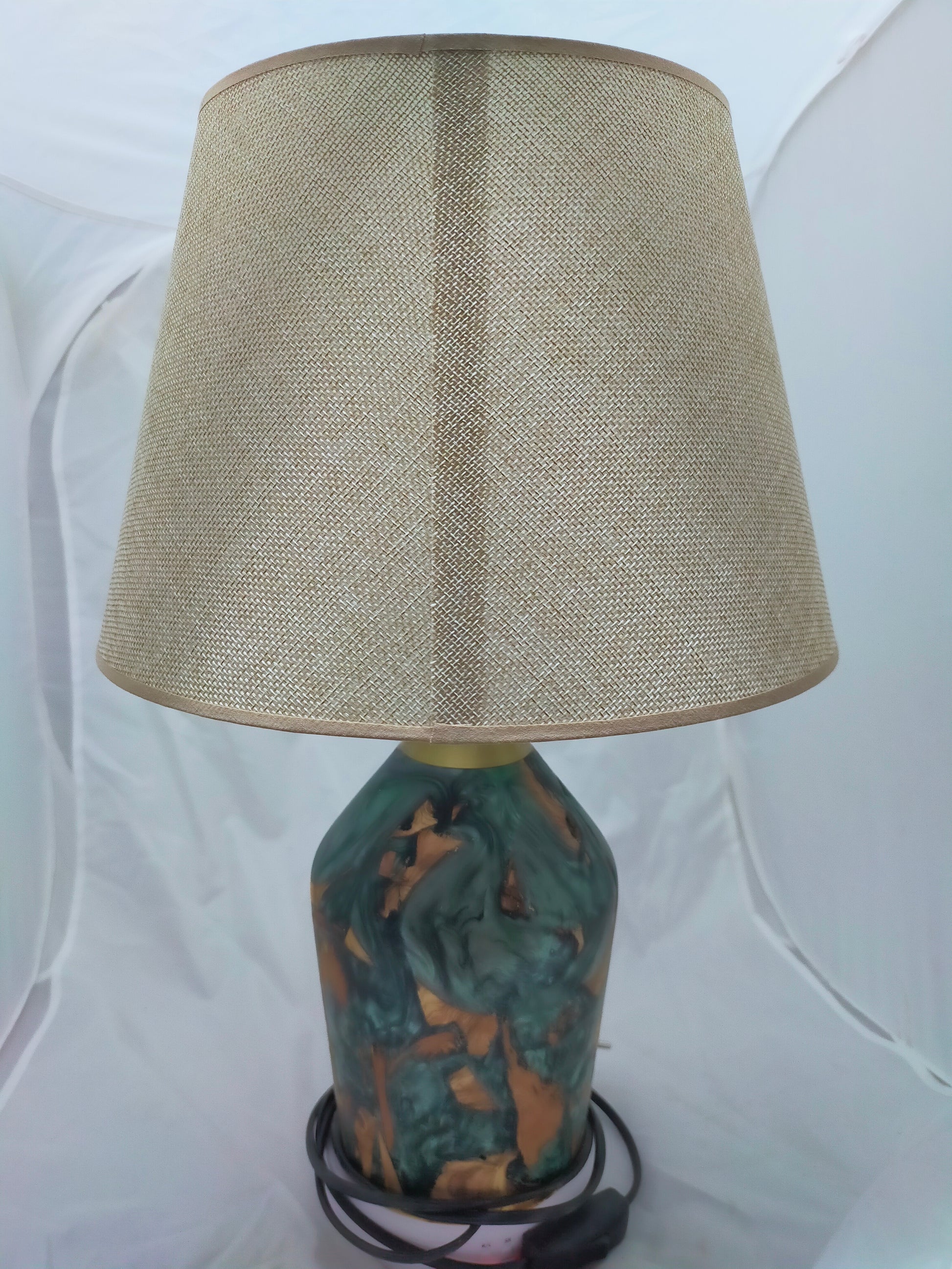 Handmade Lampshade Resin Wood Living