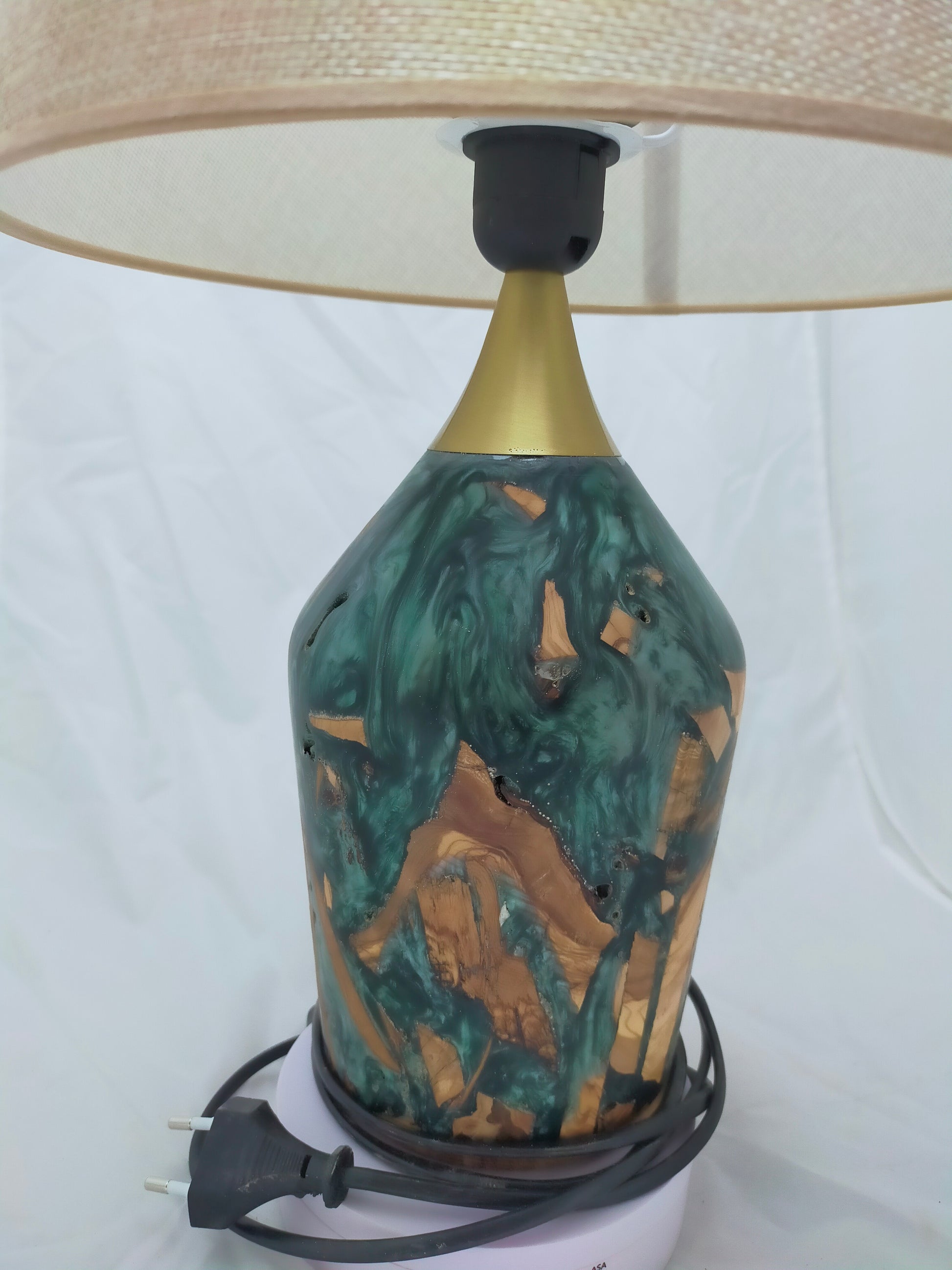 Handmade Lampshade Resin Wood Living