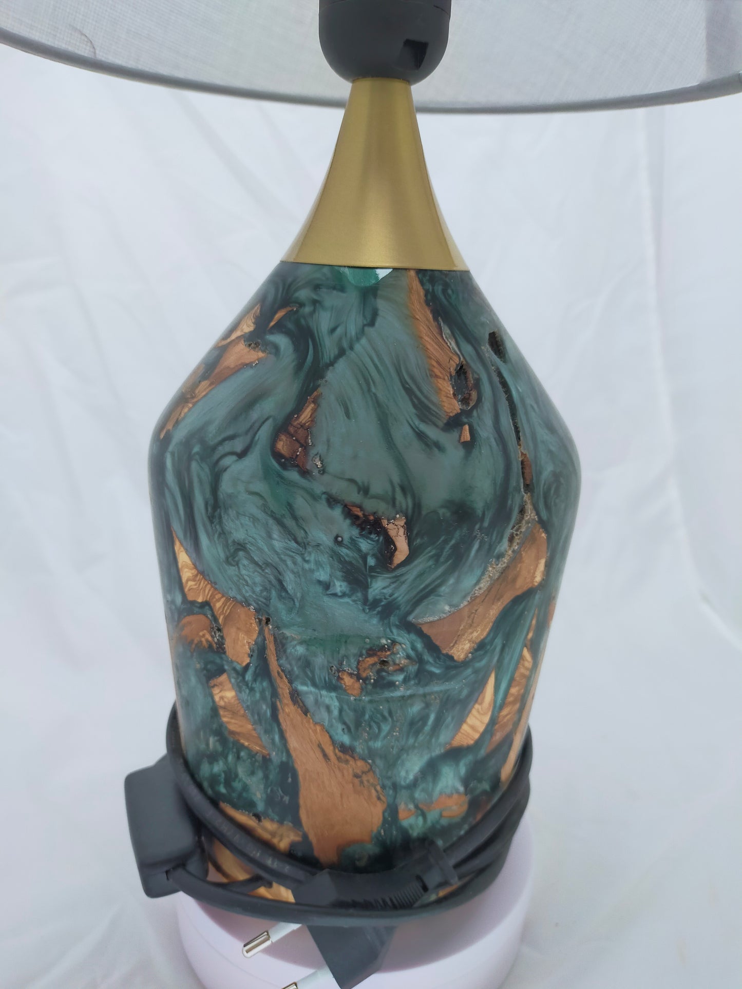 Handmade Lampshade Resin Wood Living