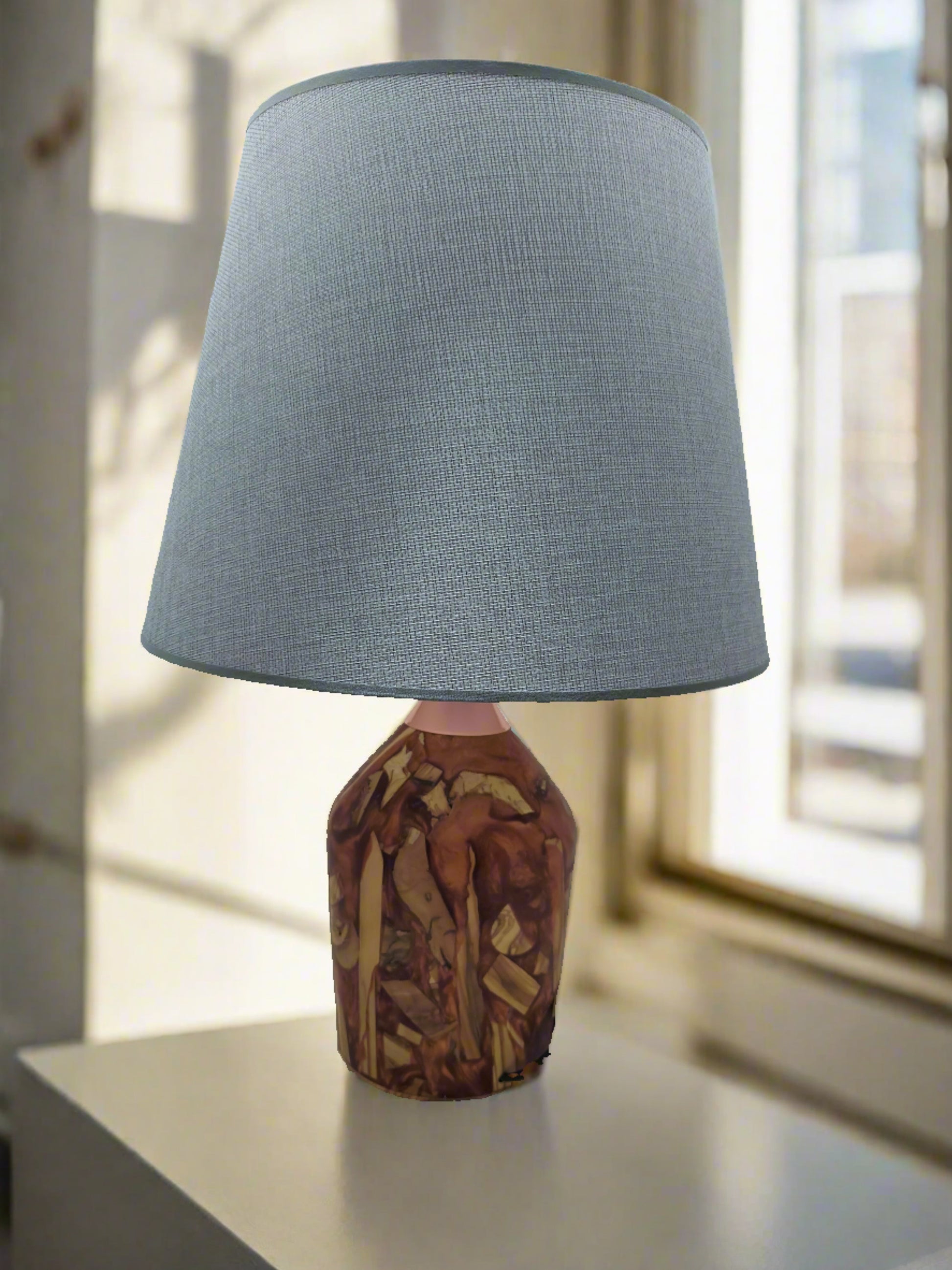 Handmade Lampshade Resin Wood Living