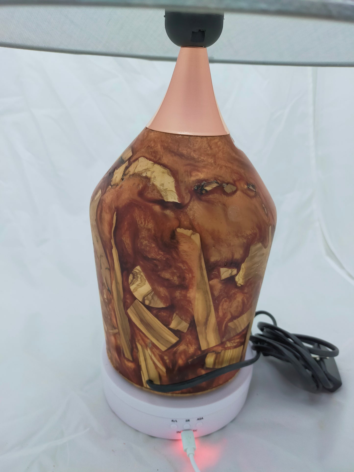 Handmade Lampshade Resin Wood Living