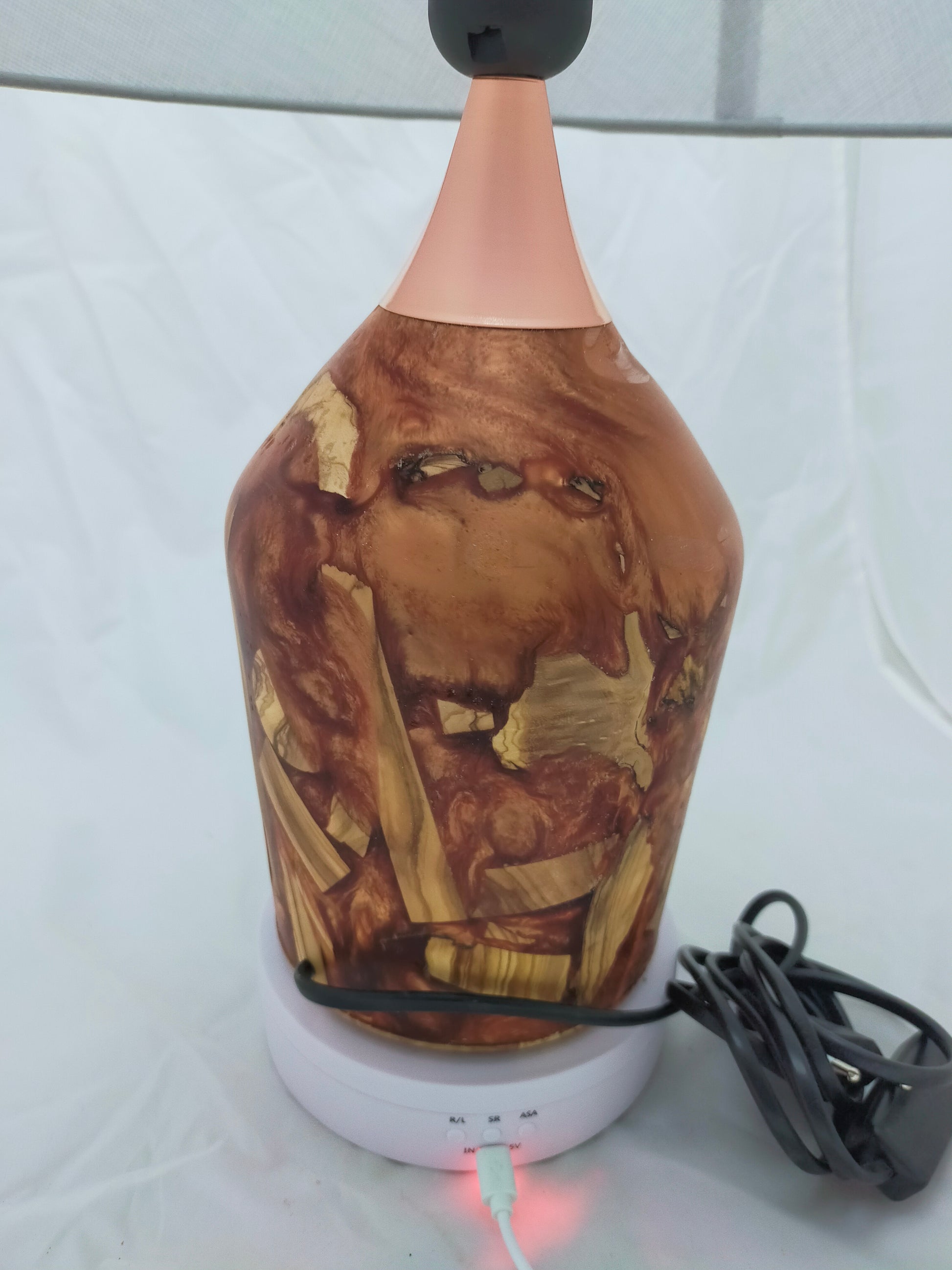 Handmade Lampshade Resin Wood Living