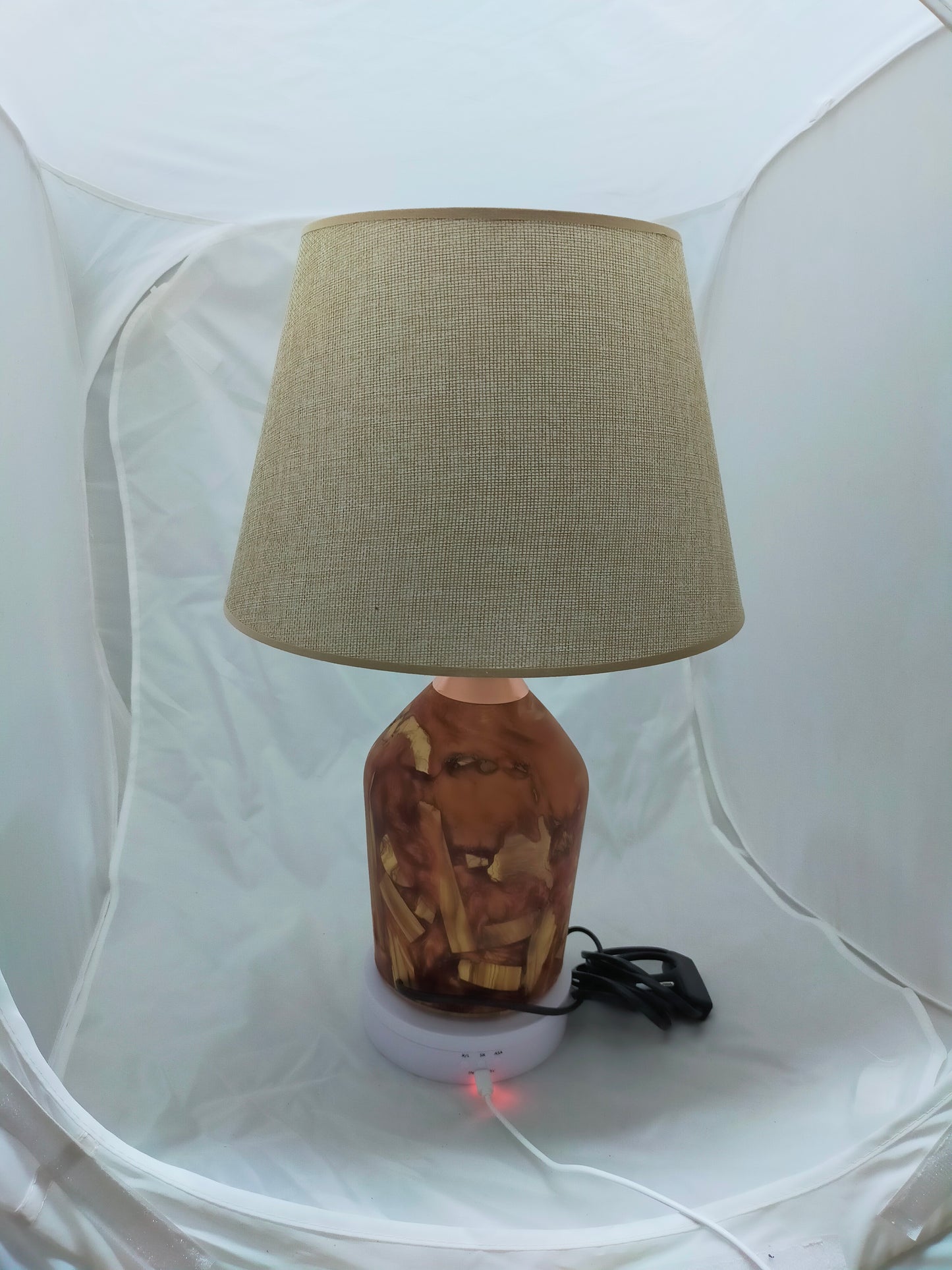 Handmade Lampshade Resin Wood Living