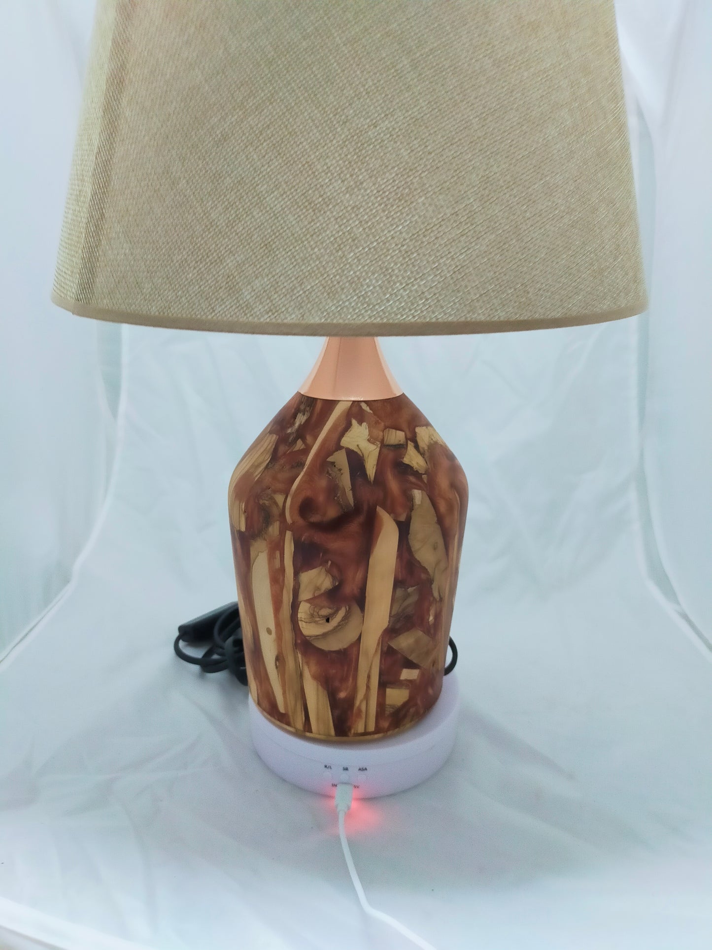 Handmade Lampshade Resin Wood Living