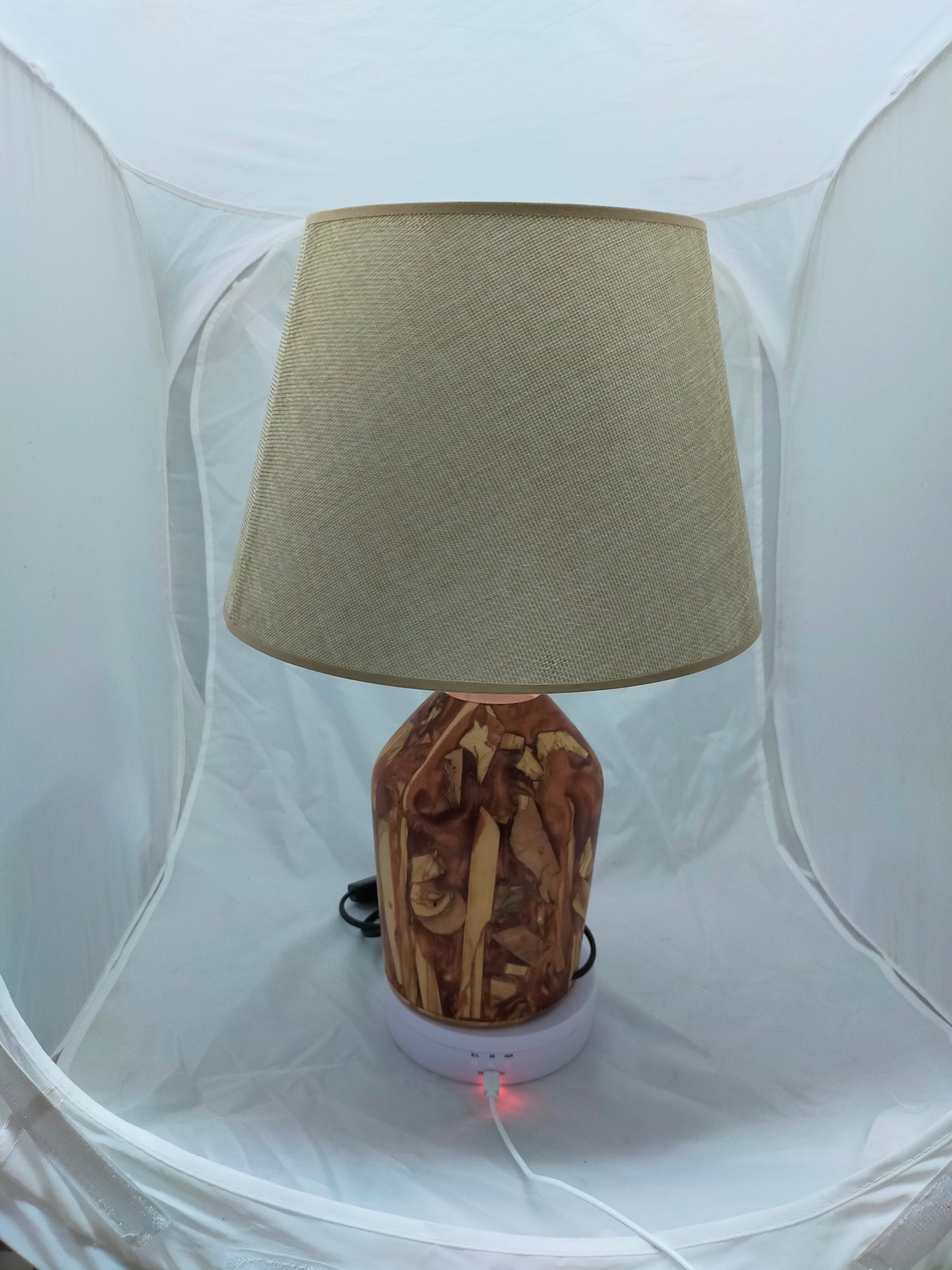 Handmade Lampshade Resin Wood Living