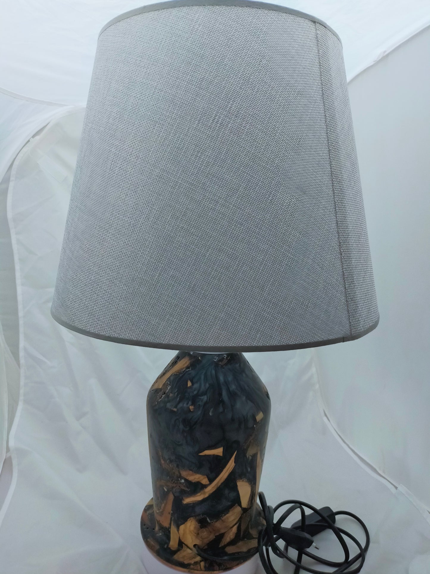 Handmade Lampshade Resin Wood Living