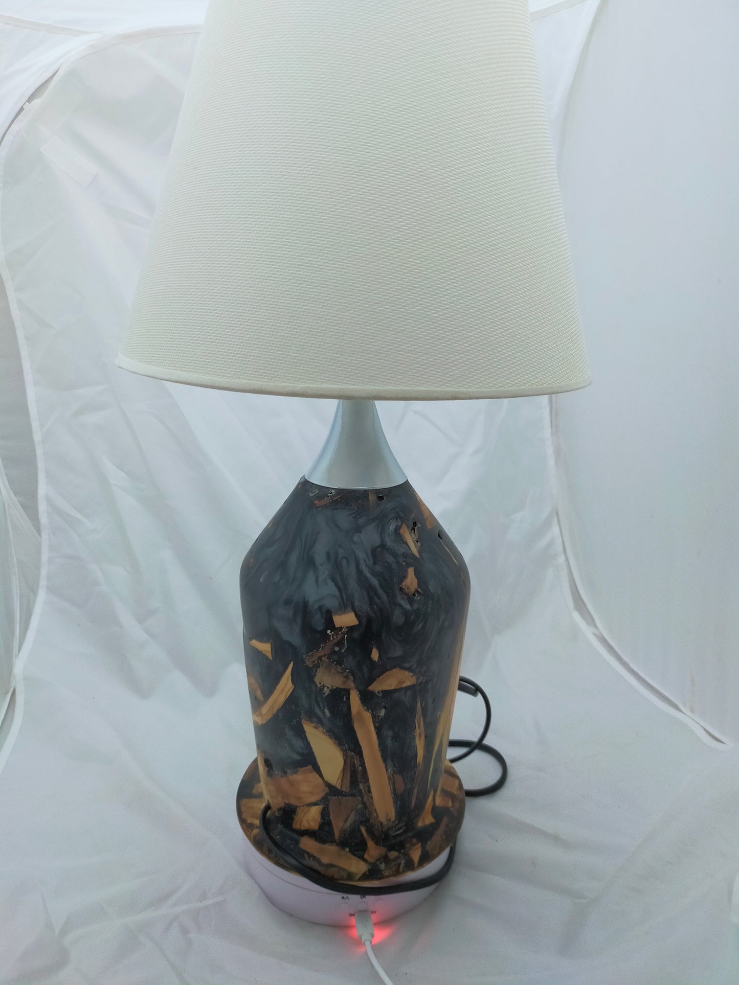 Handmade Lampshade Resin Wood Living