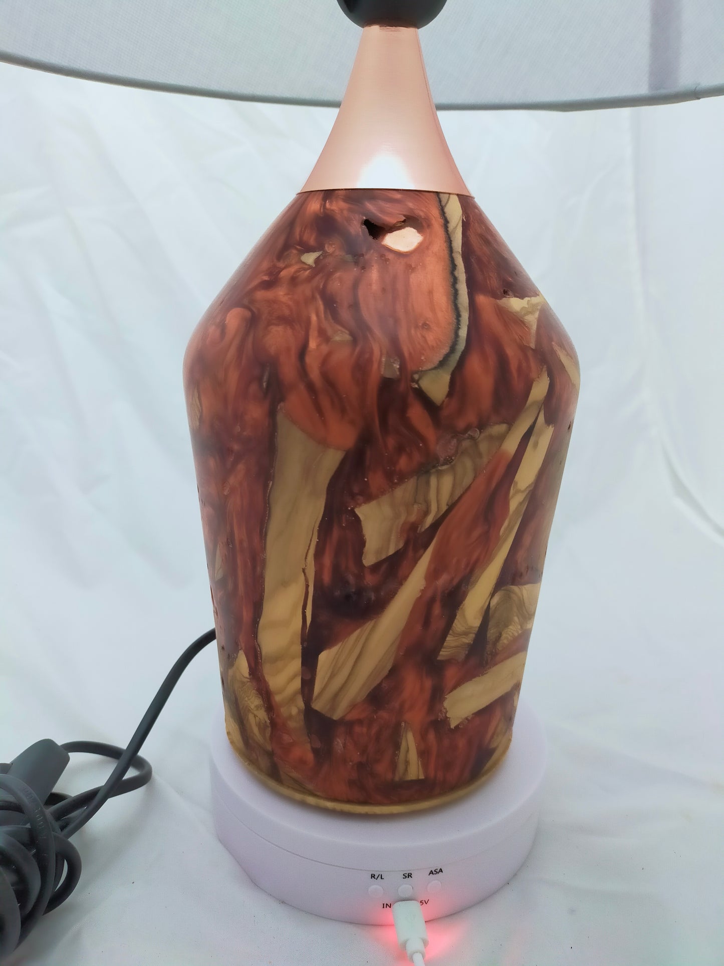 Handmade Lampshade Resin Wood Living