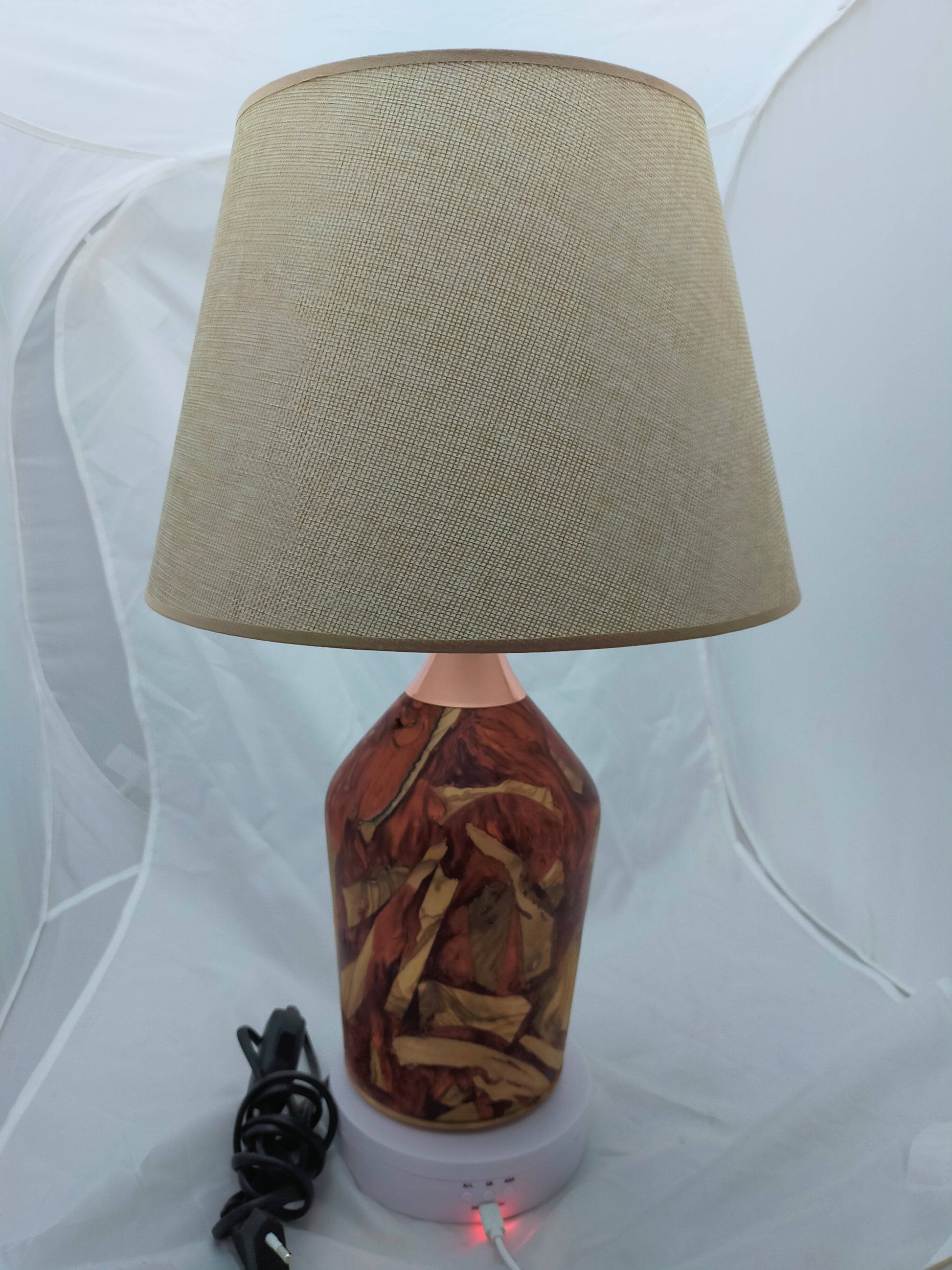 Handmade Lampshade Resin Wood Living