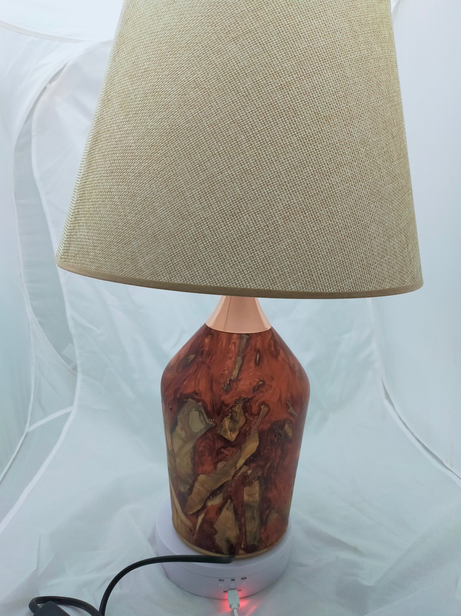 Handmade Lampshade Resin Wood Living