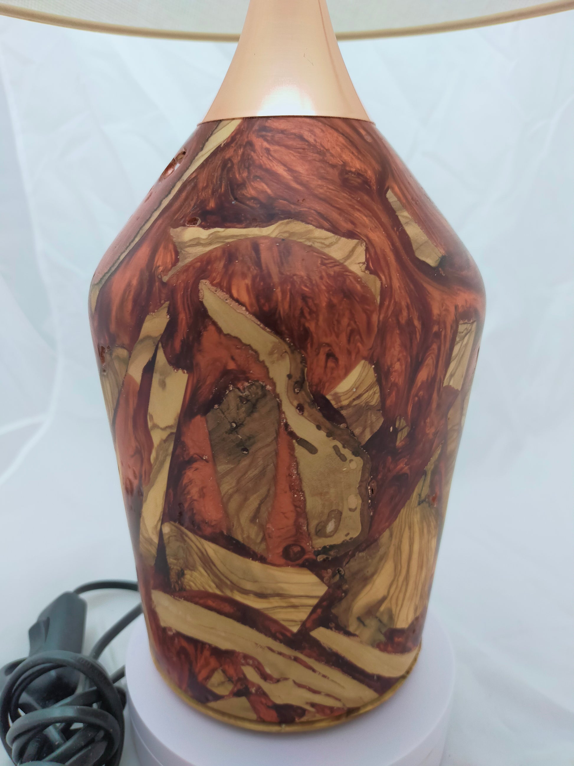 Handmade Lampshade Resin Wood Living