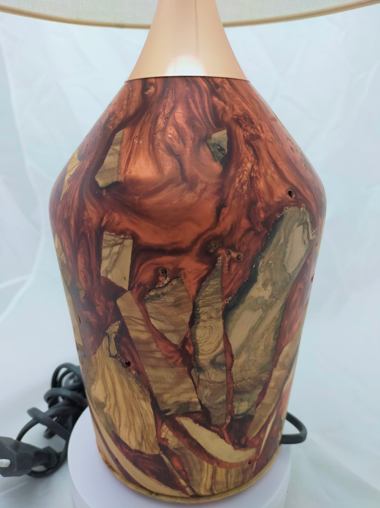 Handmade Lampshade Resin Wood Living