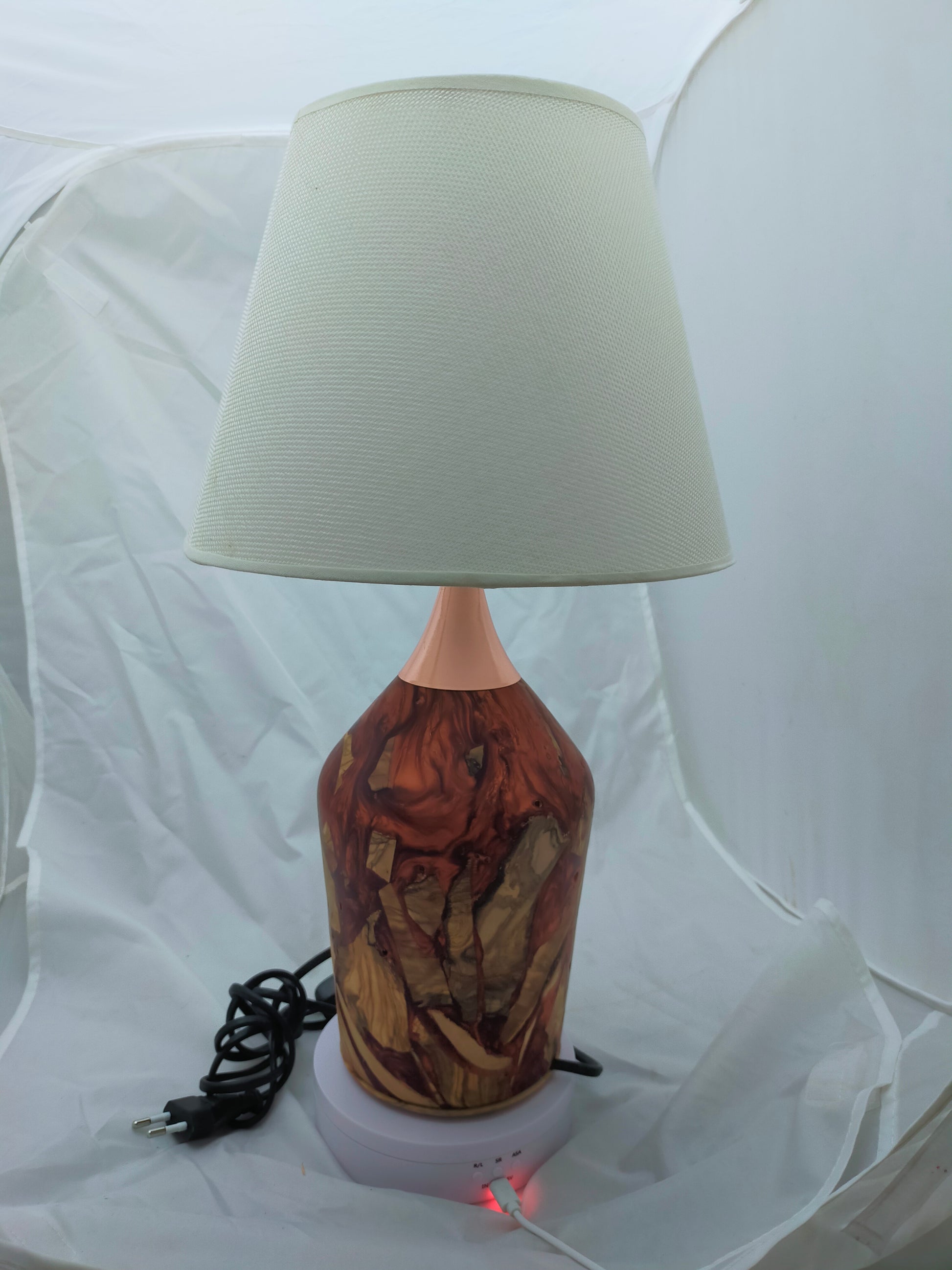 Handmade Lampshade Resin Wood Living