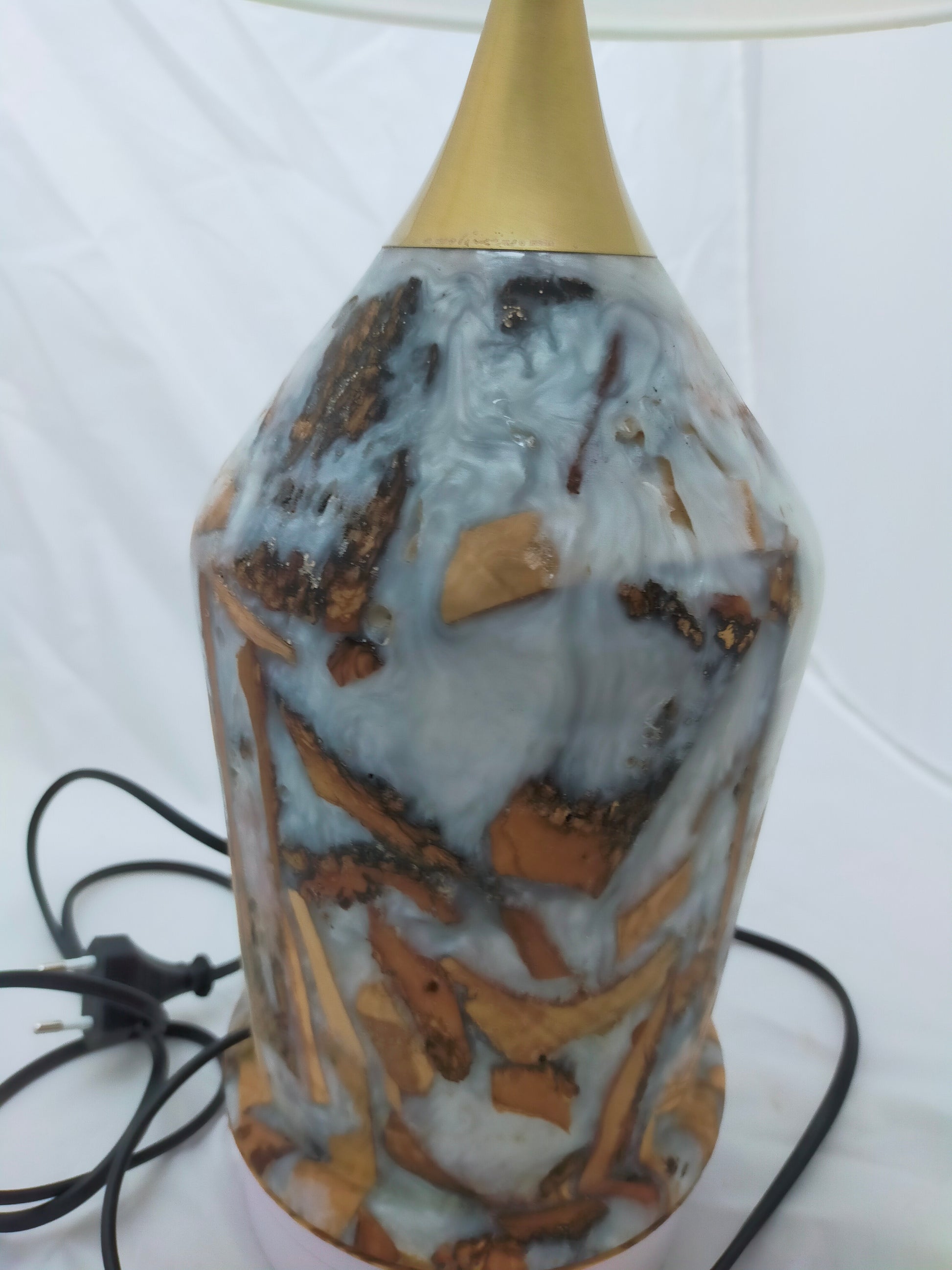 Handmade Lampshade Resin Wood Living