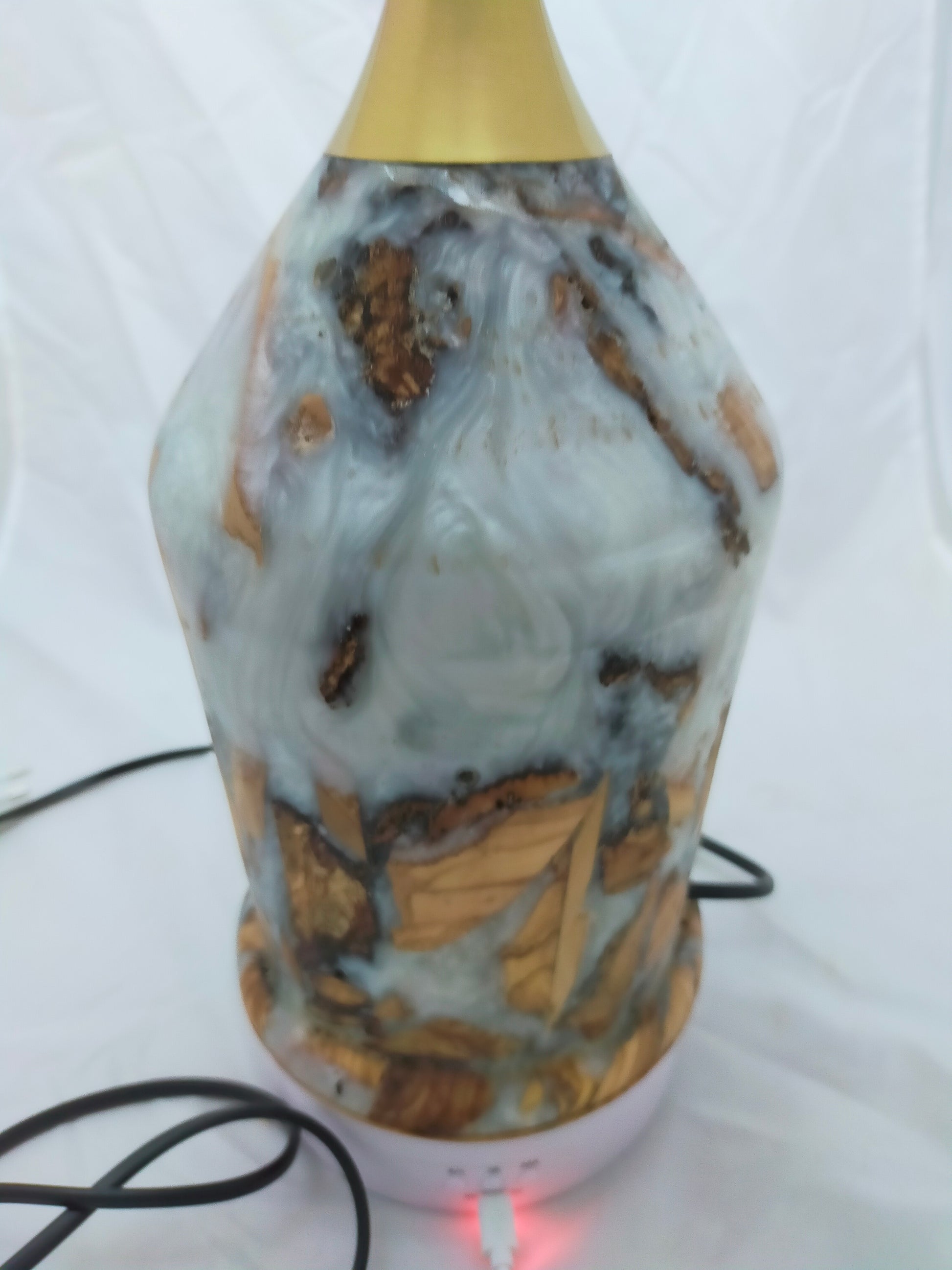 Handmade Lampshade Resin Wood Living