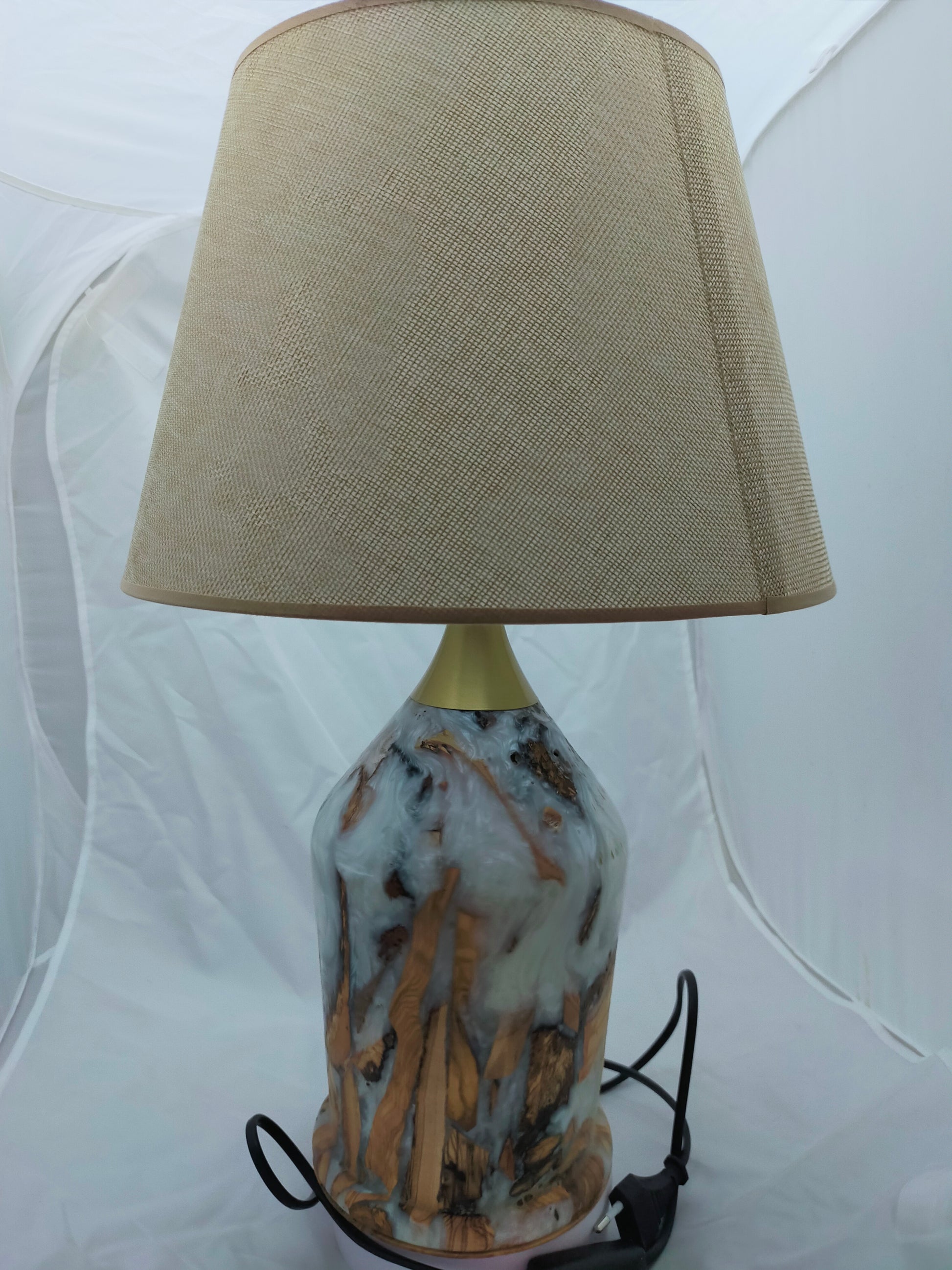 Handmade Lampshade Resin Wood Living