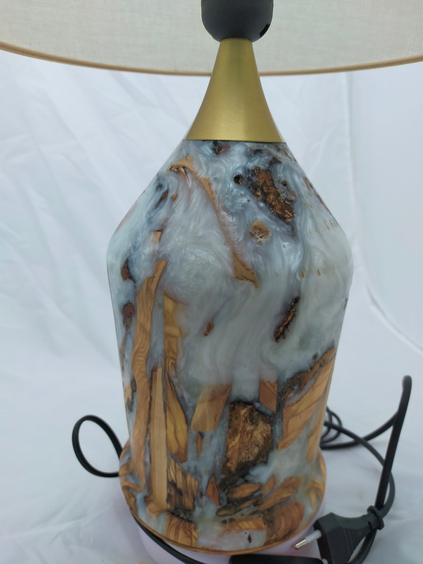 Handmade Lampshade Resin Wood Living