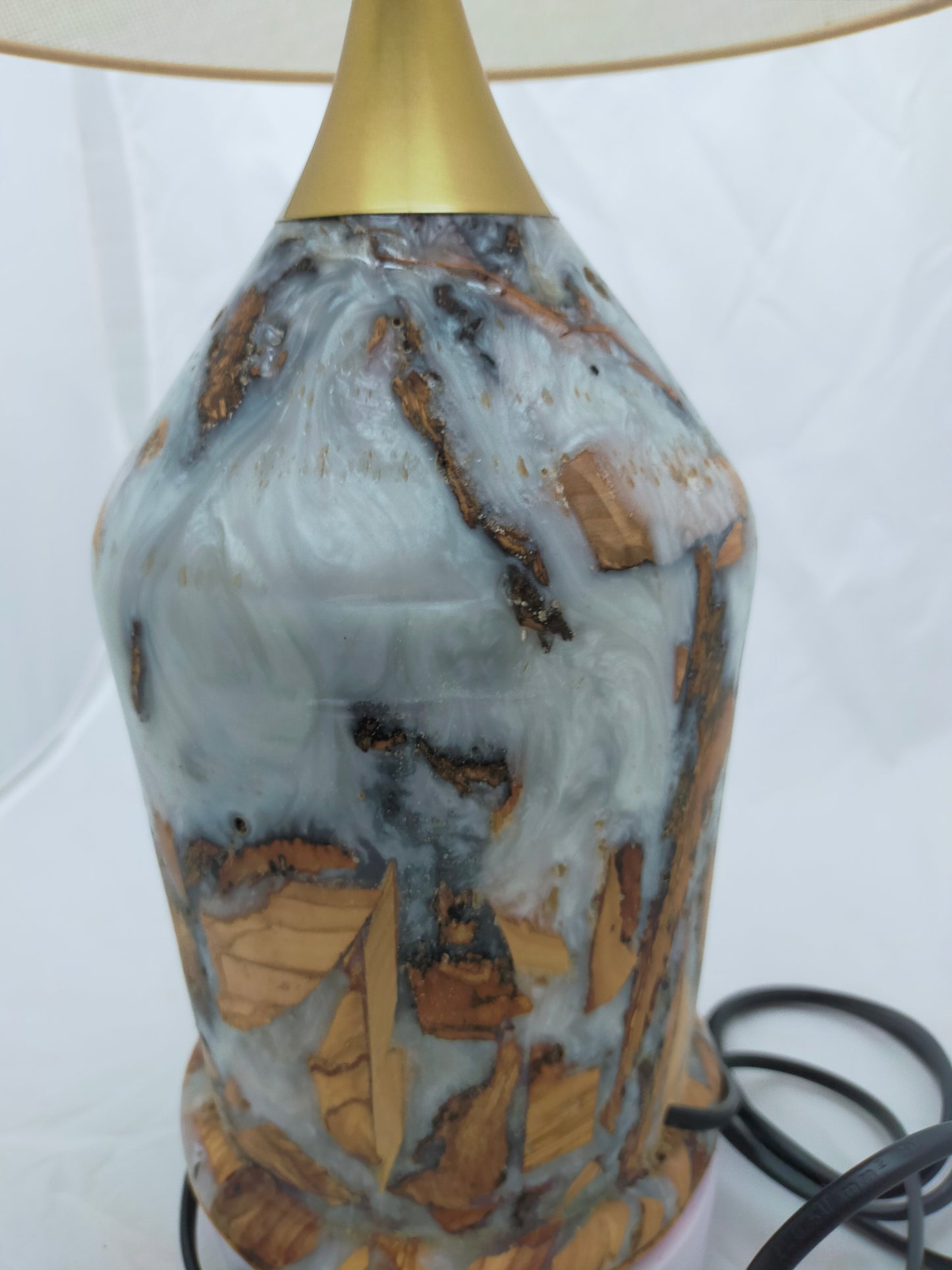 Handmade Lampshade Resin Wood Living