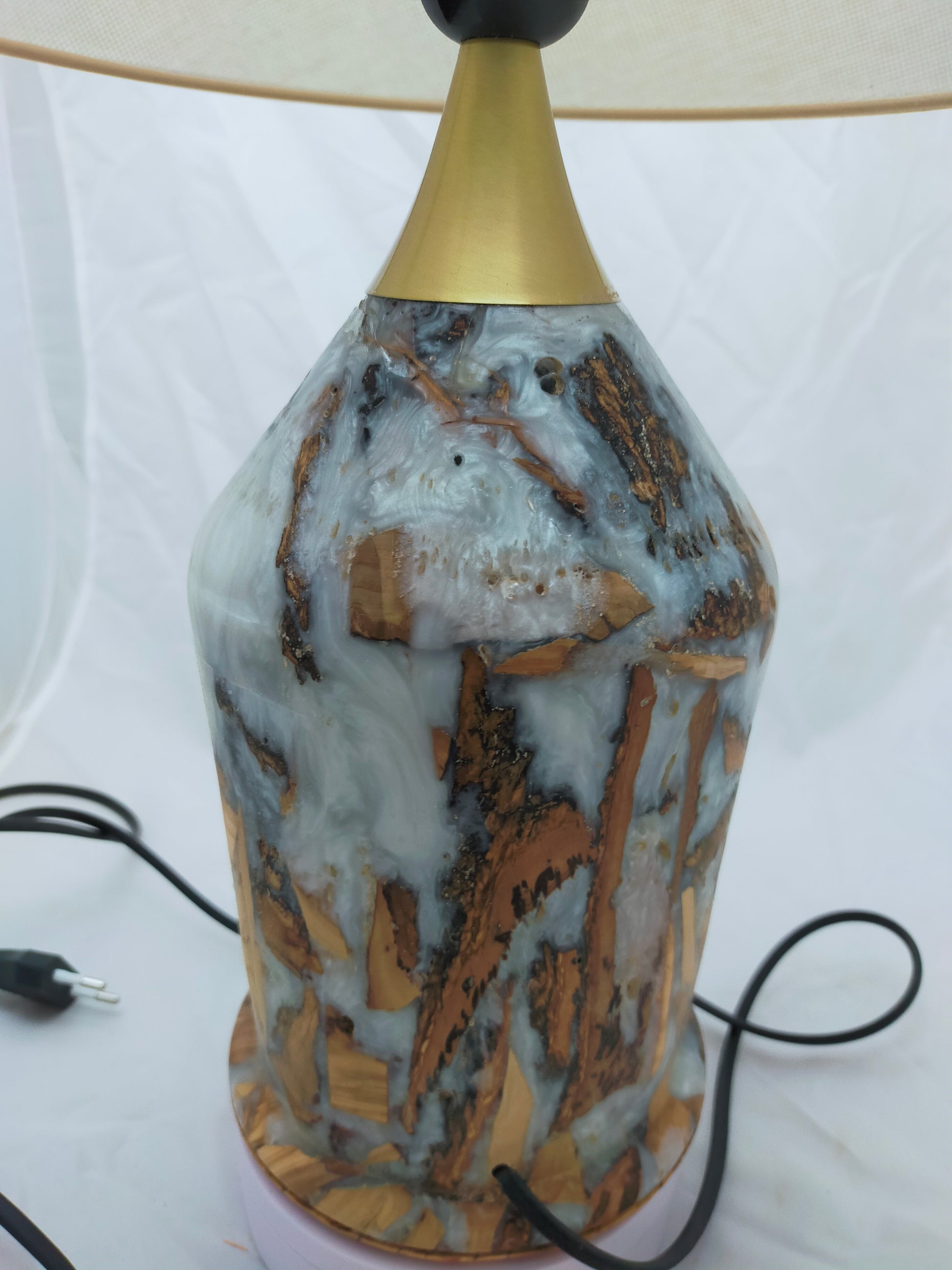 Handmade Lampshade Resin Wood Living