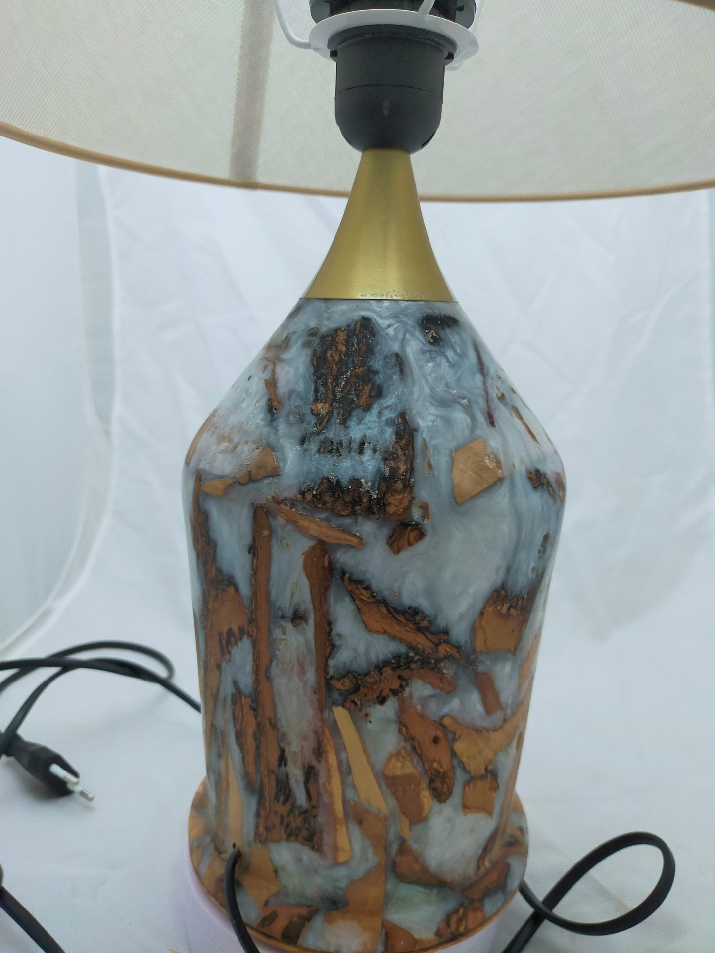 Handmade Lampshade Resin Wood Living