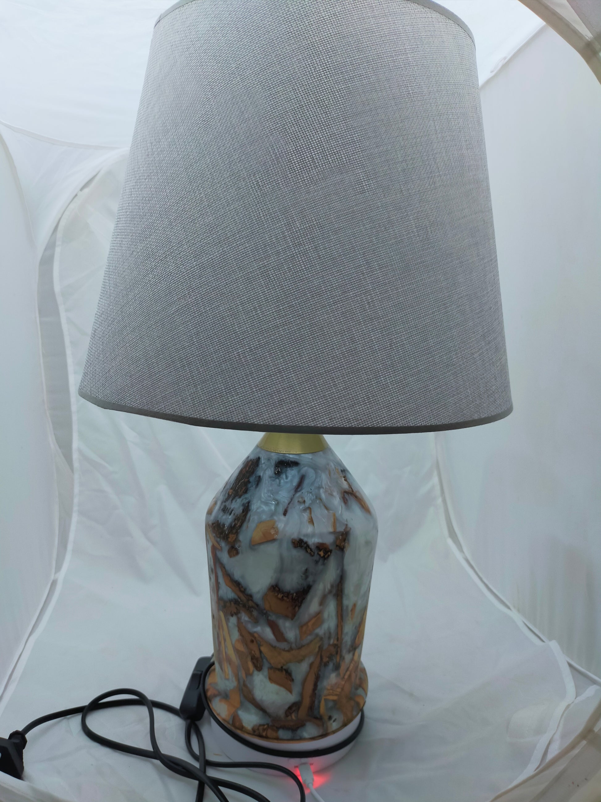 Handmade Lampshade Resin Wood Living