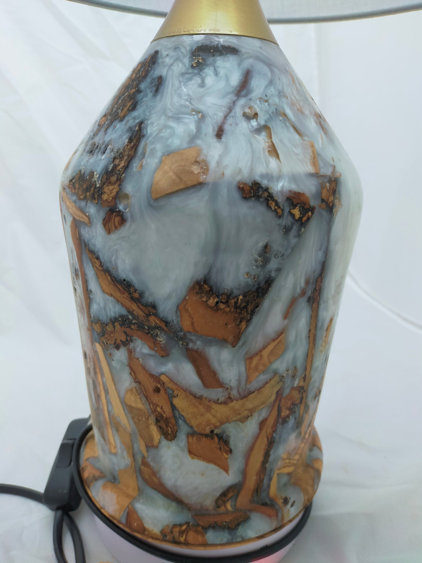 Handmade Lampshade Resin Wood Living