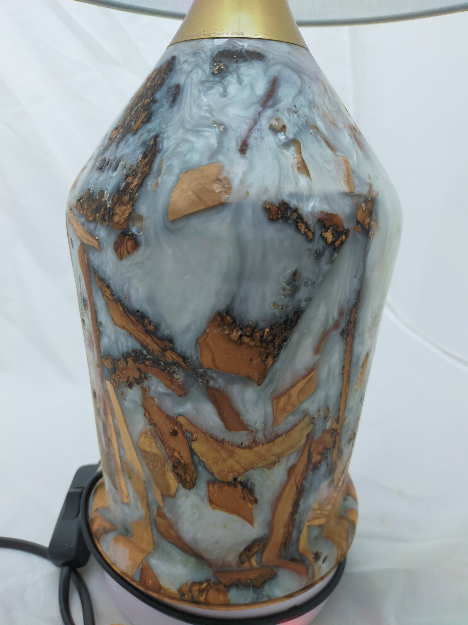 Handmade Lampshade Resin Wood Living