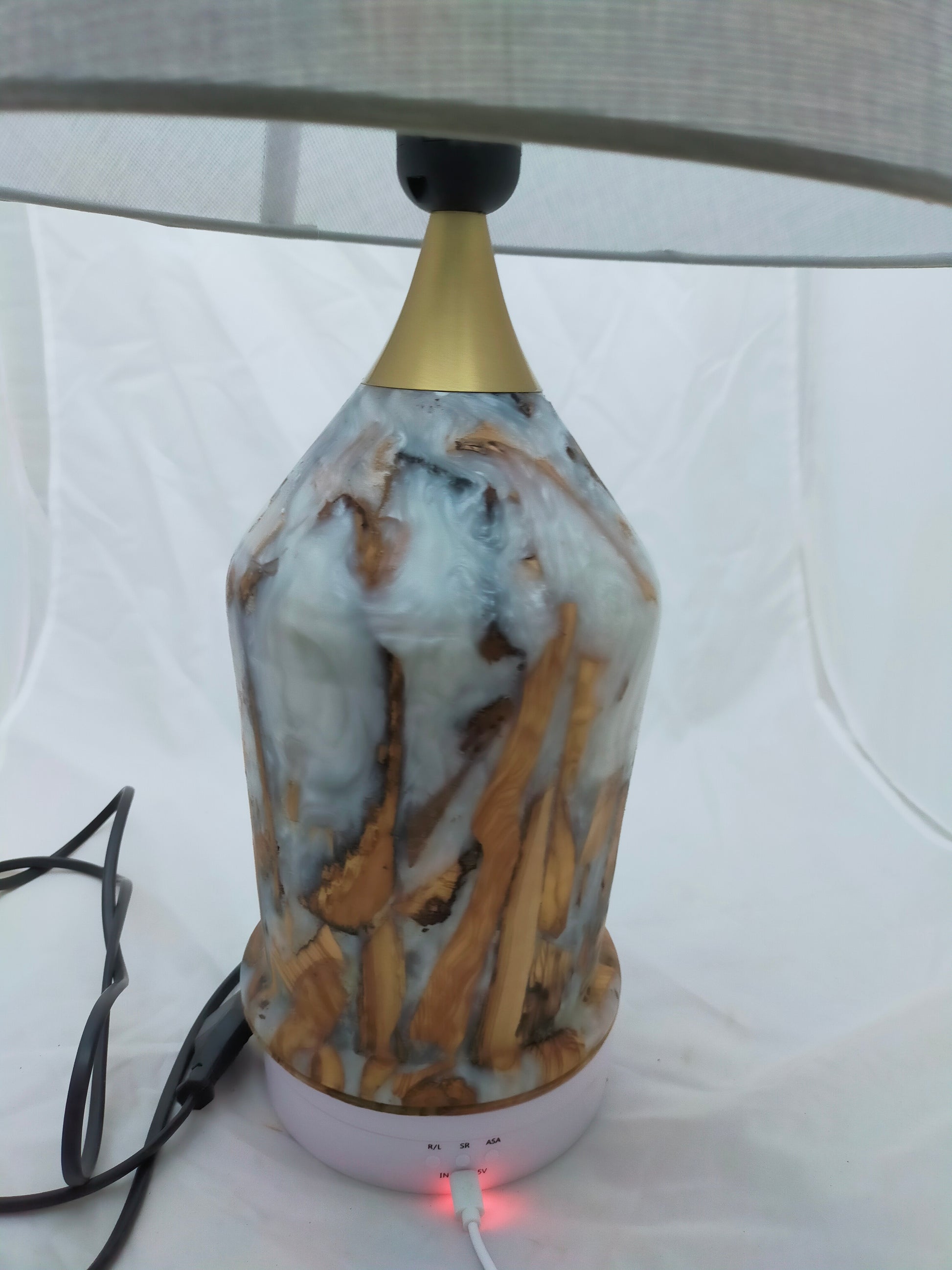 Handmade Lampshade Resin Wood Living