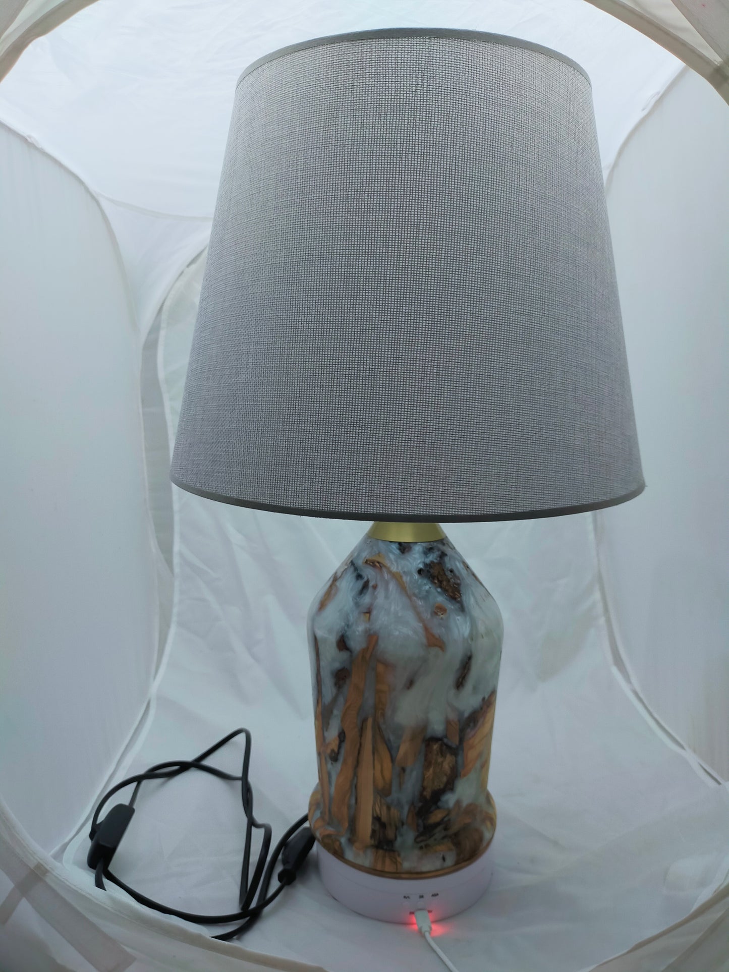 Handmade Lampshade Resin Wood Living