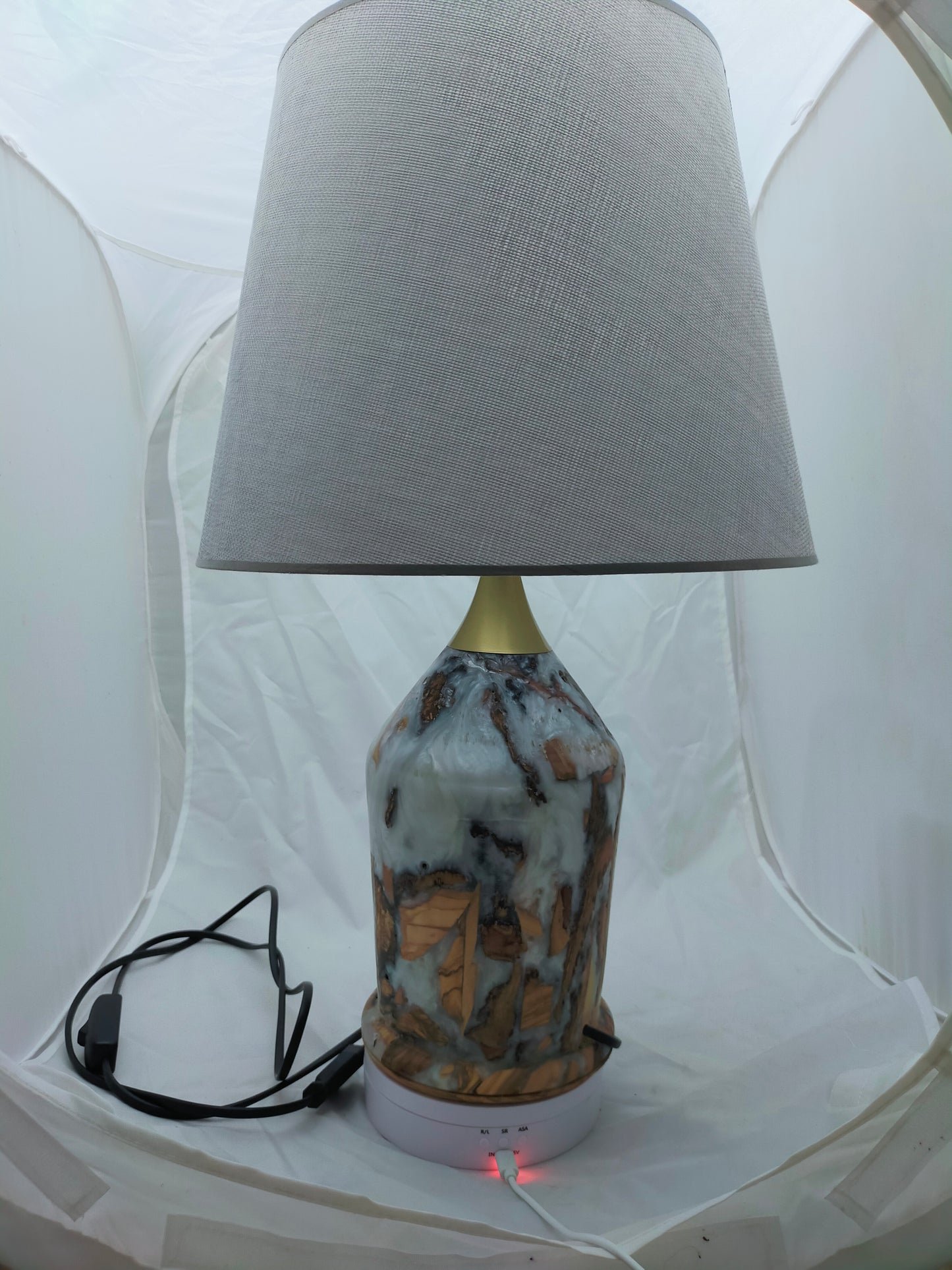 Handmade Lampshade Resin Wood Living