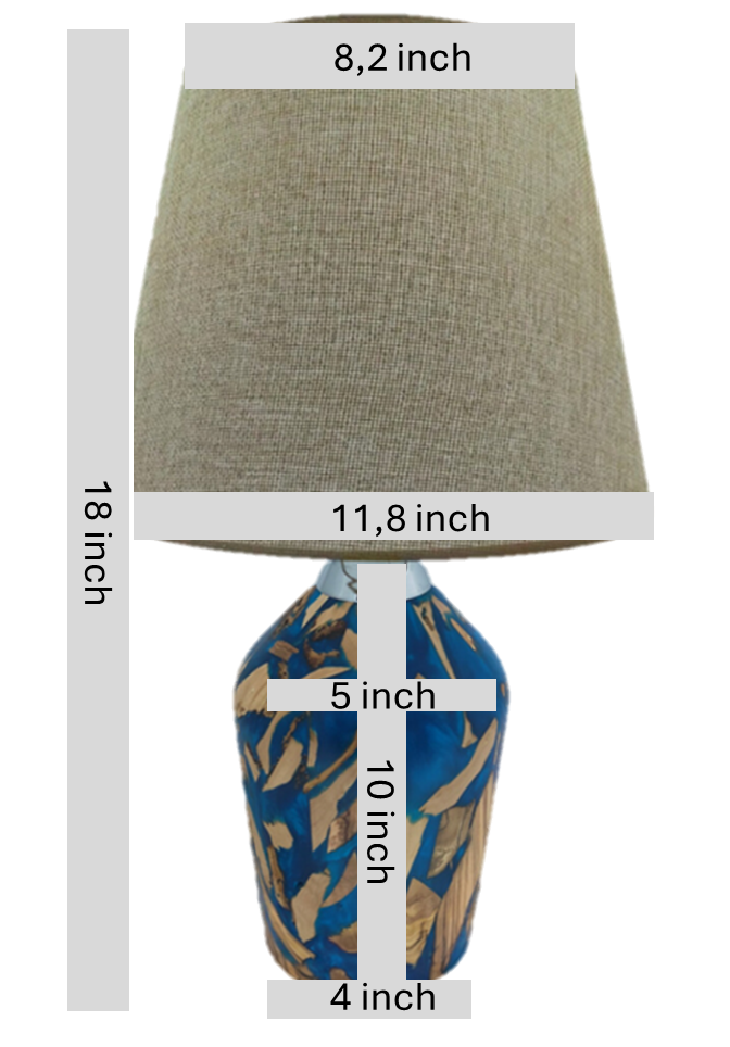 Handmade Lampshade Resin Wood Living