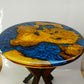 Epoxy Resin & Wood Table Top - Metallic Bicolor