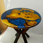 Epoxy Resin & Wood Table Top - Metallic Bicolor