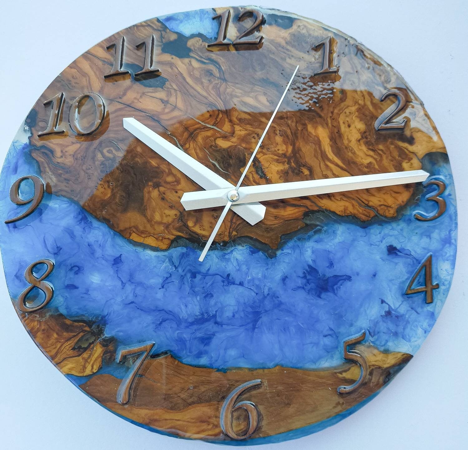 Clocks for wall, Resin Wall Clock, Wall Clock, Wall art, Wall Decor, Wooden Clock, Large wall clock, Large wall clock