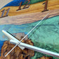 Bicolor Epoxy & Olive Wood Wall Clock
