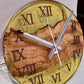 Transparent Epoxy & Olive Wood Wall Clock