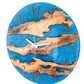 Metallic Color Epoxy & Olive Wood Wall Clock