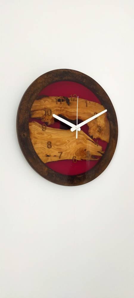 Epoxy clock, Resin clock, Clock for wall, Epoxy Wall Clock, Resin Wall Clock, Wooden Wall Clock--Sold, Large wall clock