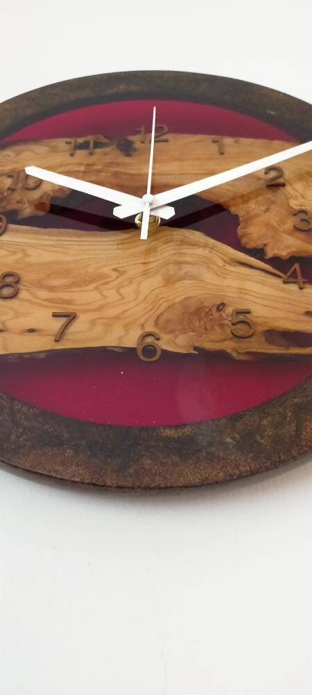 Epoxy clock, Resin clock, Clock for wall, Epoxy Wall Clock, Resin Wall Clock, Wooden Wall Clock--Sold, Large wall clock