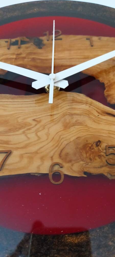 Epoxy clock, Resin clock, Clock for wall, Epoxy Wall Clock, Resin Wall Clock, Wooden Wall Clock--Sold, Large wall clock