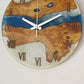 Bicolor Epoxy & Olive Wood Wall Clock