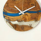 Bicolor Epoxy & Olive Wood Wall Clock