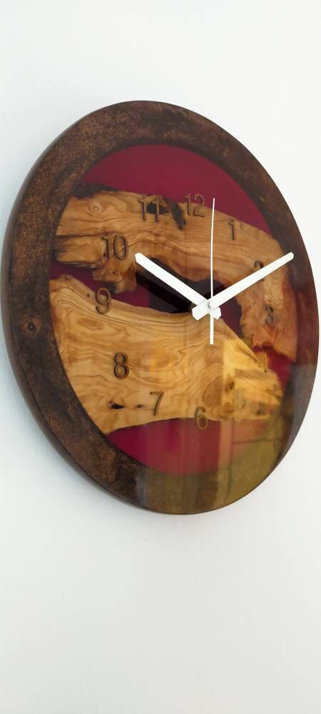 Epoxy clock, Resin clock, Clock for wall, Epoxy Wall Clock, Resin Wall Clock, Wooden Wall Clock--Sold, Large wall clock